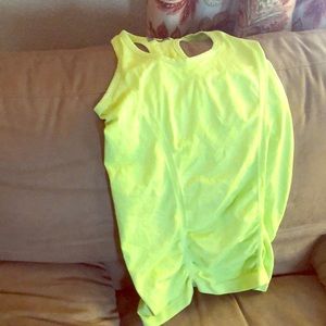 Athleta speedlight racer back tank lime green